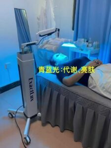 cyan color of best professional led light therapy machine for estheticians