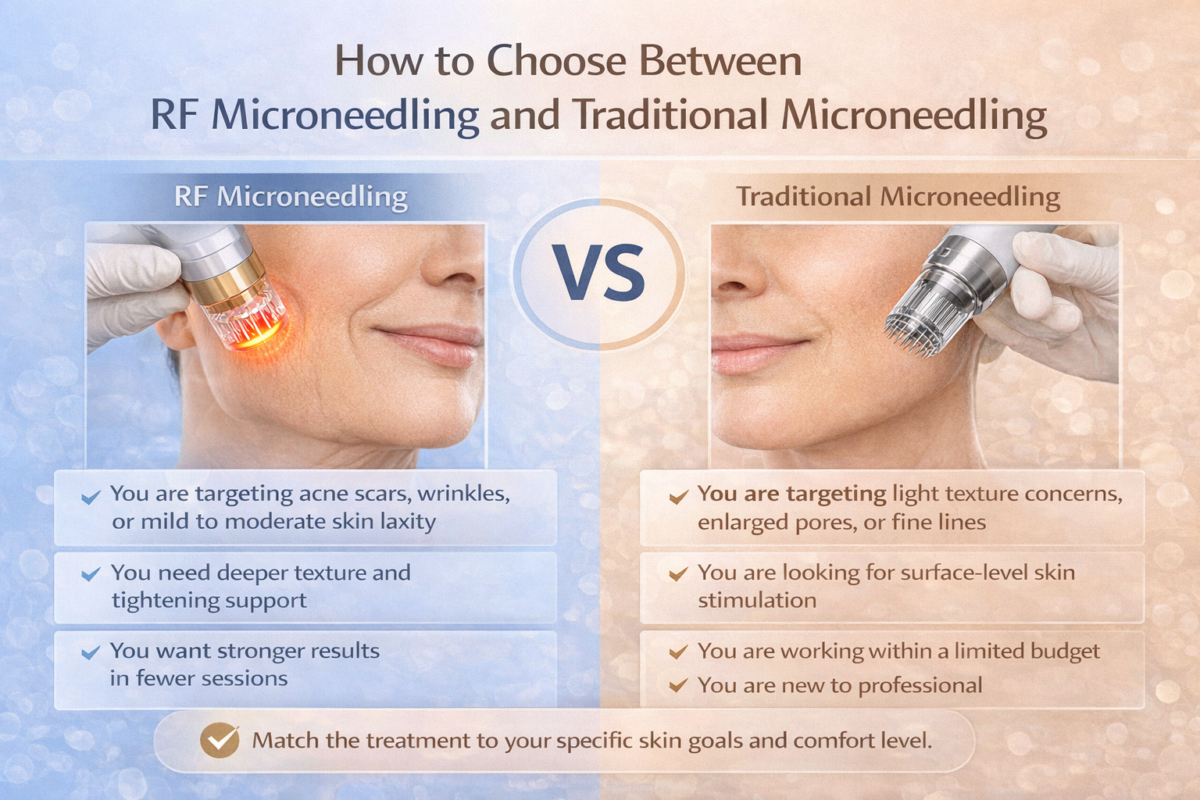 How to Choose Between RF Microneedling and Traditional Microneedling